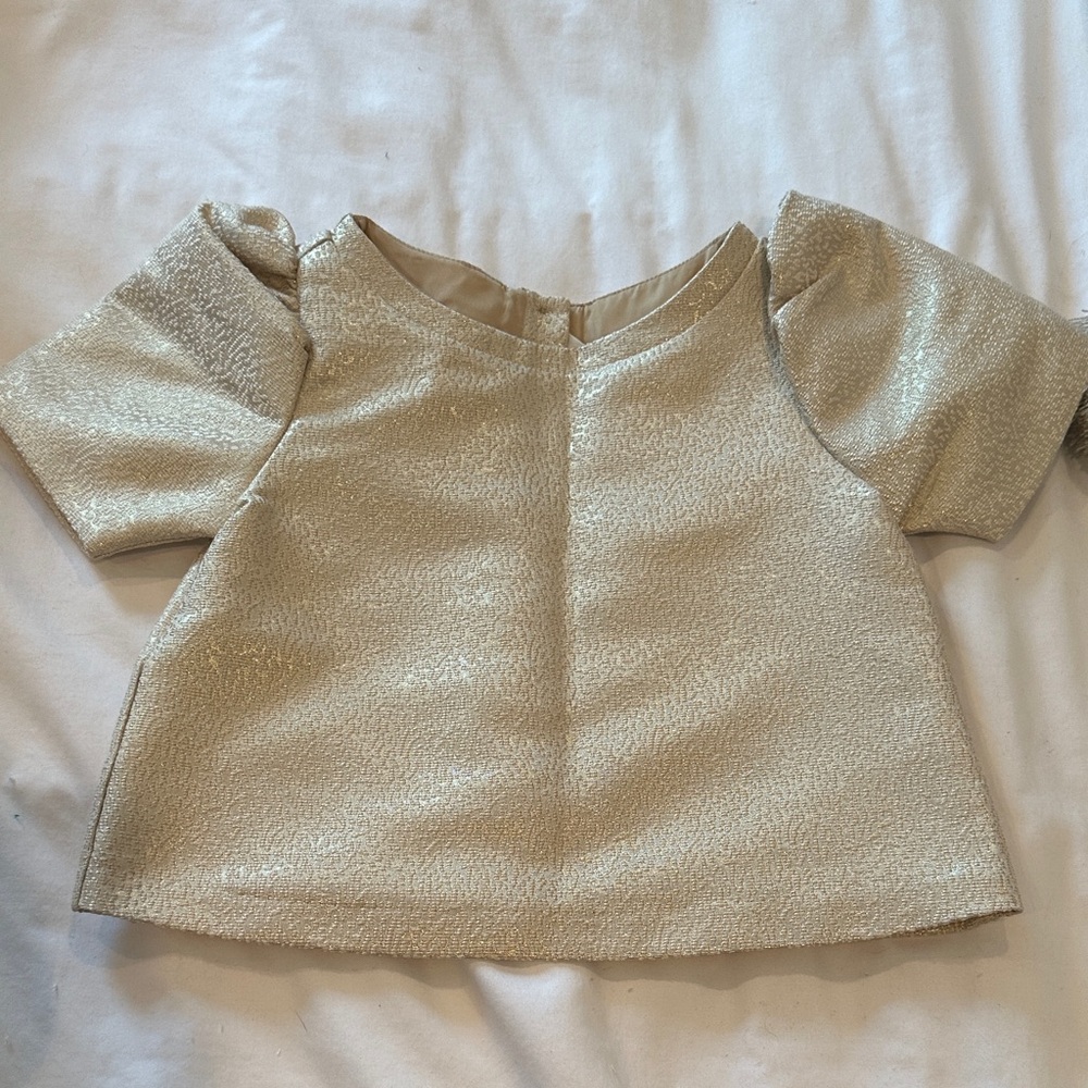 Janie and Jack Gold Kids Blouse